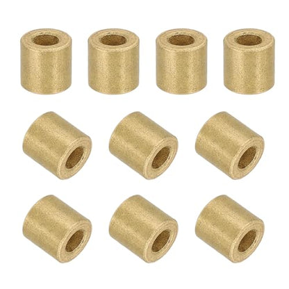 uxcell 50Pcs Sleeve Bearings, 3mm Bore x 6mm OD x 6mm Length, Self-Lubricating Sintered Bronze Bushings - size: 3mm Bore x 6mm OD x 6mm Length
