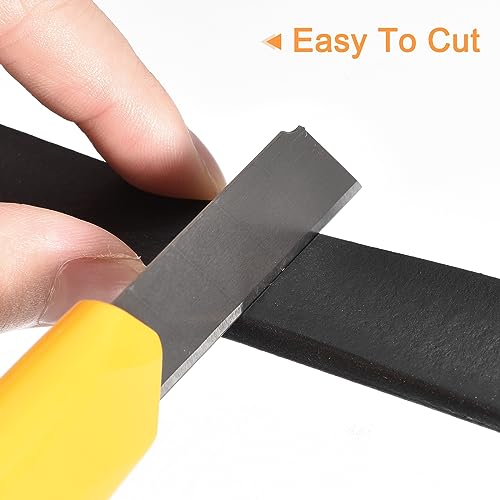 uxcell EPDM Rubber Foam Sheet Strip 1/8" T x 0.8" W x 5' L Rubber Sheet Rolls Weather Strip for DIY Gasket, Crafts, Insulation - size: 1/8" T x 0.8" W x 5' L