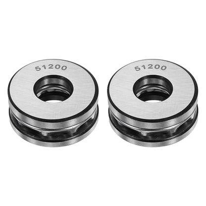 uxcell 2Pcs Thrust Ball Bearings, 10mm Bore 26mm OD 11mm Thick 51200 ABEC5 - size: 51200 10mm x 26mm x 11mm