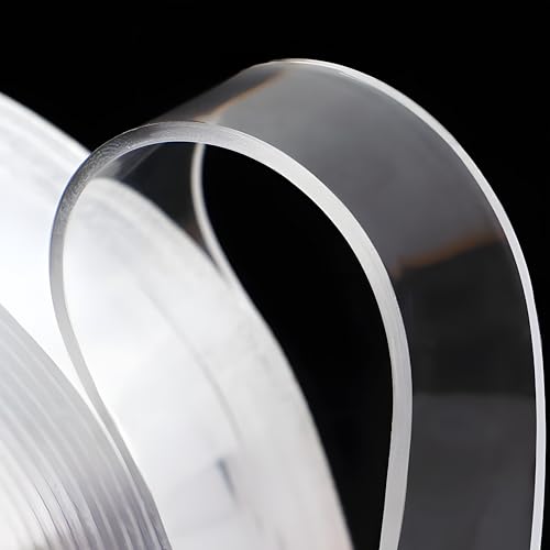 Valley'sYuMiao 4Rolls, Nano Double Sided Mountinging Tape, Adhesive-self Heavy Duty Tape, 2 Sides Sticky Tack Tape, 0.7in×10fts, 40fts Total Long (Pack of 2) - size: 4Rolls, 0.7″,40fts TL (Pack of 2)