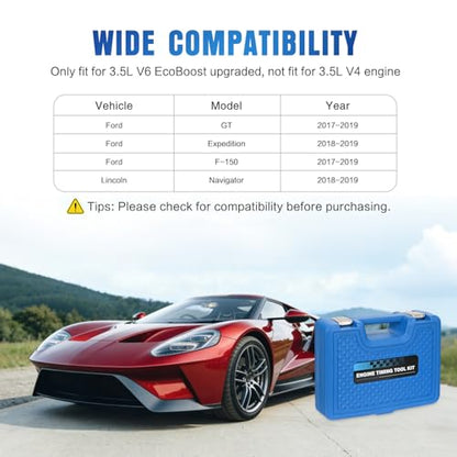 GOOACC Engine Timing Tool Kit for Ford GT F-150 Lincoln Navigator 3.5L V6 - size: Ford F-150 GT Lincoln Navigator 3.5L V6 #303-1655