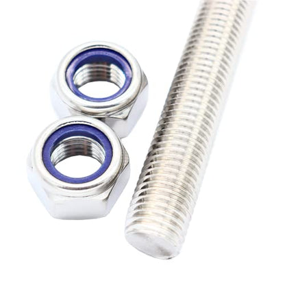 M16x250mm Threaded Rod 2 pcs 304 Stainless Steel Metric Fully - size: M16*250mm