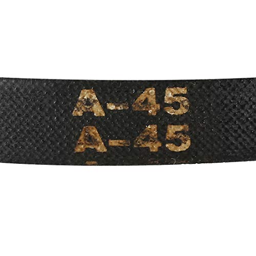 uxcell A45 Drive V-Belts 45" Inner Length 13mm Width 8mm Thick JIS Standard A-Section Rubber Drive Transmission Belt - size: 45"