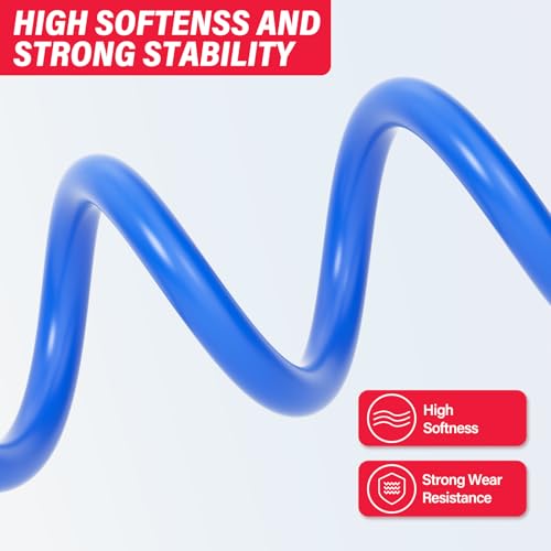 10MM OD Blue Polyurethane PU Air Hose Line Kits with Push-to-Connect Fittings for Compressed Air Fluid Transfer Tubing 10 Meter/32.8ft(Pack of 17) - color: Blue, size: 10mm OD/32.8ft