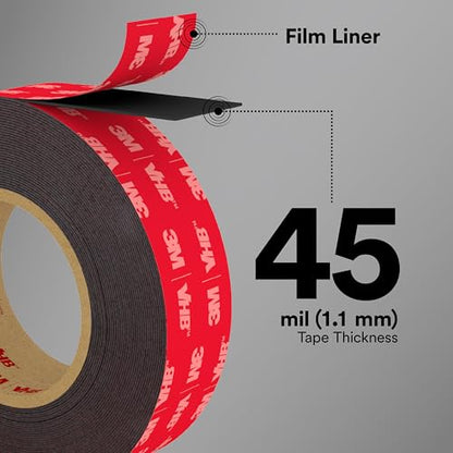 3M VHB Tape 5952, Black, 3/4 in x 36 yd, 45 mil, 1 Roll - style: 3/4 in x 36 yd