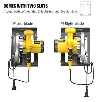 UNITEDPOWER Circular Saw Holder, Wall Mount Storage Rack Organizer for Workshop, Shed, Garage, Home, Fit Most of Circular Saw