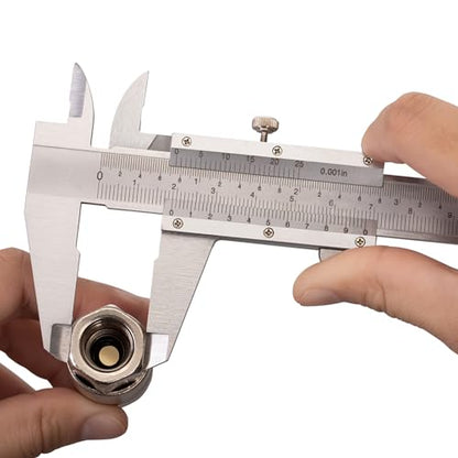 Spurtar Vernier Caliper Measuring Tool 6 inch/150mm, Non Digital Calipers