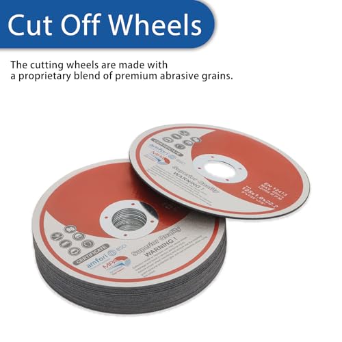 WFLNHB 25 Pack 5 Inch x 0.040 Inch x 7/8 Inch Metal and Stainless Steel Cut Off Wheels Fit for Angle Grinders - style: 5"x0.040"x7/8"