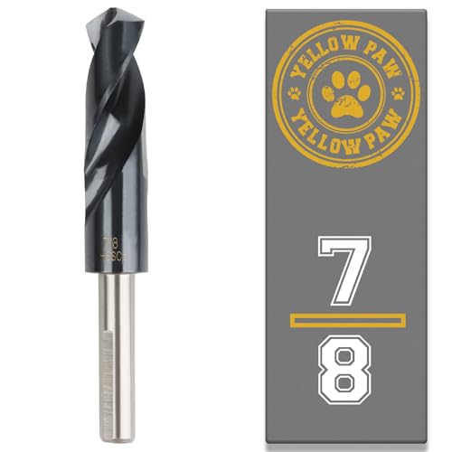 7/8 Inch Drill Bit for Metal - Industrial Grade M35 Cobalt Titanium Aluminum Nitrite - 7/8" Diameter & Total Length of 6" with Working Length of 3" Easily Drill Into Metal, Steel, & Aluminum - size: 7/8"