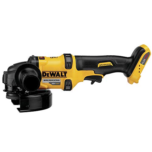 DEWALT FLEXVOLT 60V MAX* Angle Grinder with Kickback Brake, Tool Only (DCG414B) - color: Yellow,black