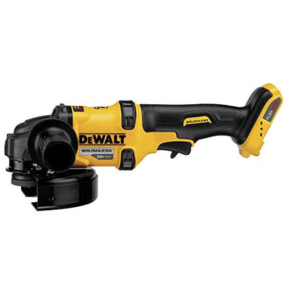 DEWALT FLEXVOLT 60V MAX* Angle Grinder with Kickback Brake, Tool Only (DCG414B) - color: Yellow,black