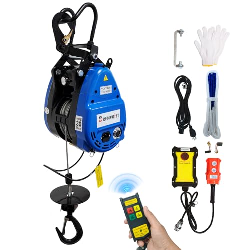 Electric Hoist Winch 2-in-1,1100lbs Portable Power Winch Crane, 1500W
