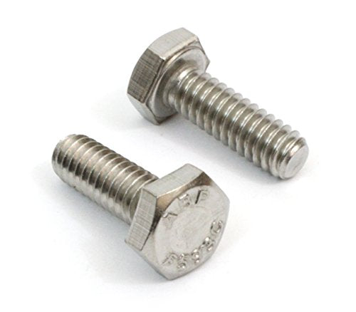 Bolt Dropper 5/16""-18 x 1 Stainless Hex Head Bolts (50 pk) - 18-8 Stainless Steel Self Tapping Sheet Metal Screws for Indoor and Outdoor Use, DIY Projects, Woodworking and More - size: 5/16"-18 x 1"