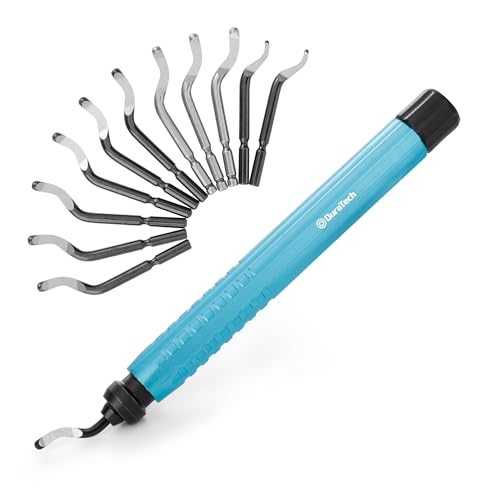 DURATECH Deburring Tool with 12-Piece M2 High Speed Steel Blades
