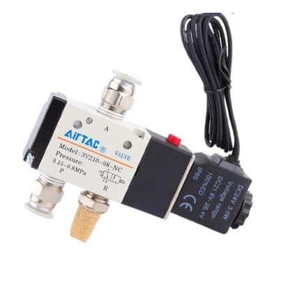 Solenoid Valve AC110V 3/2 Way AirTAC 3V210-08 1/4"PT Outlet Wire Normally Closed Air Pneumatic Electric - size: 1/4"PT, style: 3V210-08 AC110V Out of line
