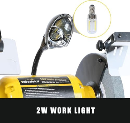 Woodskil Digital Display 8" Variable Speed Bench Grinder for Knife,3/4HP,5A - size: 8" Variable Speed Grinder