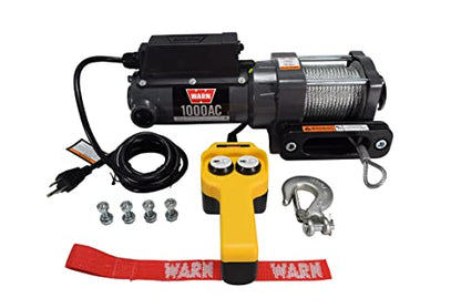 WARN AC Series Electric Winch 120V AC with 1000 lb Pulling Capacity (80010)