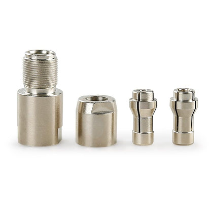 LOZLIN Angle Grinder Modified Adapter 5/8-11 Thread Straight Grinder Chuck Converter Heavy Duty Power Tool Accessory for Grinding Polishing Metalworking, 3/6mm-Silver