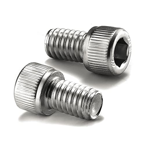 1/4-20 x 1/2" Socket Head Cap Screws Bolts, 20Pcs 304 Stainless Steel 18-8, Allen Socket Hex Drive, Full Thread, Bright Finish by SG TZH(with Hex Spanner)