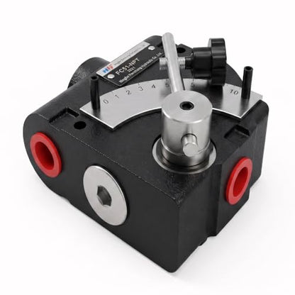 Hydraulic Adjustable Flow Directional Control Valve (3/4" NPT Port, 30 GPM, FC51 without Relief) - size: 3/4" NPT Port, 30 GPM, style: FC51 without Relief