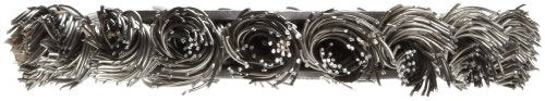 Weiler 08024 3" Standard Twist Knot Wire Wheel, .020" Steel Fill, 1/2"-3/8" Arbor Hole, Made in the USA - size: .020 Wire Size, style: Pack of 1