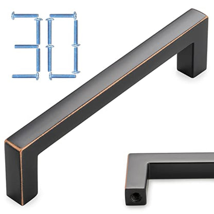 KOOFIZO 30 Pack 3-3/4 in Oil Rubbed Bronze Cabinet Pulls Drawer Handle 1816 - color: Oil Rubbed Bronze, size: 3-3/4" CC - 30Pcs, style: Modern