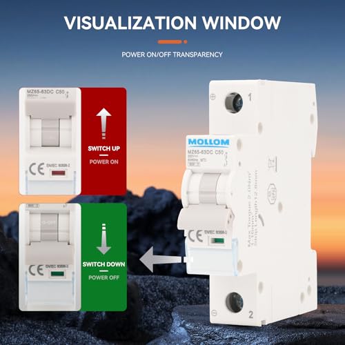 MOLLOM DC 1P 250V 16Amps C16 Miniature Circuit Breaker - style: 16A