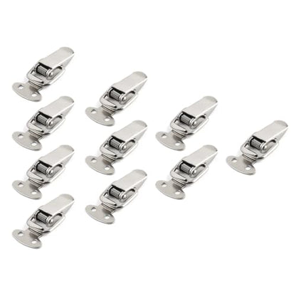 10PCS Stainless Steel Spring Loaded Toggle Latch Clips for Cabinet
