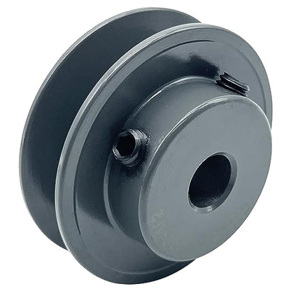 AK2512,AK25-1/2 V Belt Pulley,2.5 inch OD,1/2 inch Bore,Cast Iron Material, AK Single Groove v Belt Pulleys for "A" or ''4L" or "3L" Belts - size: 2.5 inch OD,1/2 inch Bore, style: 1 Groove