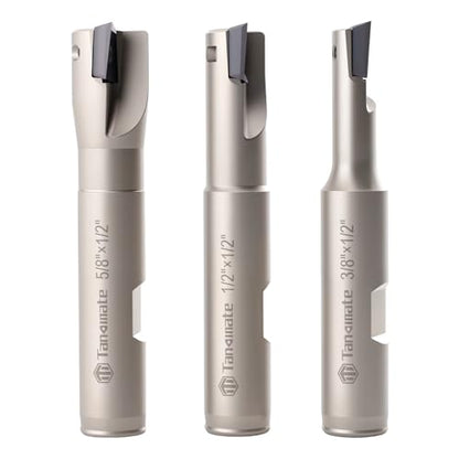 1/2" Shank 90° Square Shoulder Indexable Carbide End Mill Set - size: 3Pcs-Set