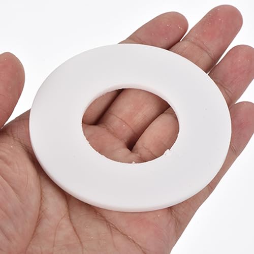 PATIKIL 20 Pcs PTFE Flat Washers 1.5" ID 3.07" OD 0.12" Thickness Sealing Spacer Flange Gasket for Machines Pipe Valves Oil Gas Industries, White (38x78x3mm) - size: 1.5" x 3.07" x 0.12"