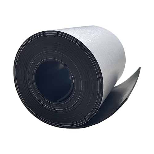 Solid Rubber Strips with Adhesive 1/16 (.062)" Thick X 4" Wide X 10'Long - size: 4"X10'X1/16, style: With Adhesive