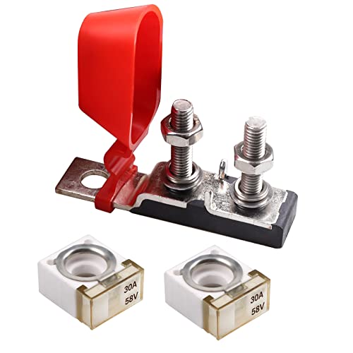 MRBF Terminal Fuse Block 30Amp Fuse Holder, Double Studs, Max Voltage 58V - size: 30A