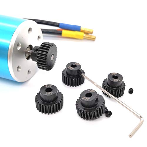 48P Pinion Gear Set 3.175mm 48 Pitch 24T 25T 26T 27T 28T RC Parts