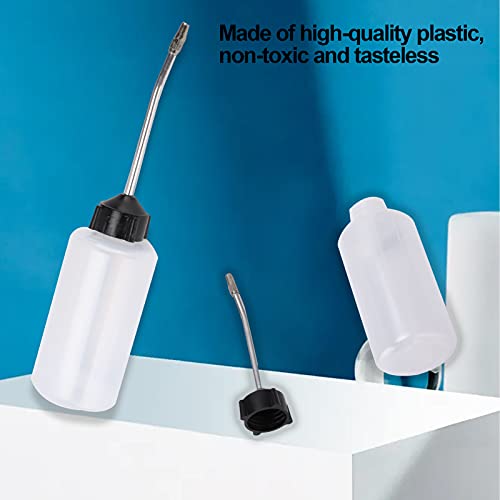 HEEPDD Sewing Machine Oil Dispenser Bottle, Precision Angled Spout Lubricating Squeeze Oiler for Household Industrial Machines Plastic 120ML 1 Pack