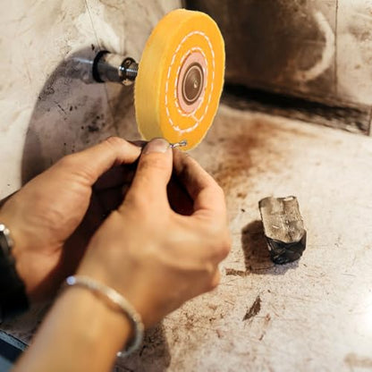 Hedume Set of 14 Grinding Wheels, 7 Different 3 Inches Buffing Wheels Kit for Mini Small Polishing Machine, Electric Drill, Sharpening, Rust Removal, Polishing for Home DIY