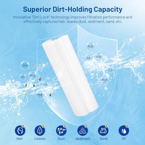 20 Micron 10" x 2.5" Cold Plunge Water Filter Cartridge, Pack of 4