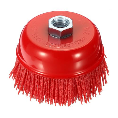 4in Wire Cup Brush for Angle Grinder, 5/8"-11 Arbor, 80 Grit - size: 4 Inch