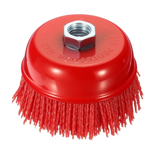 4in Wire Cup Brush for Angle Grinder, 5/8"-11 Arbor, 80 Grit - size: 4 Inch