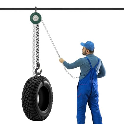 1T Hand Chain Hoist, 2204.6 LBS Manual Chain Hoist