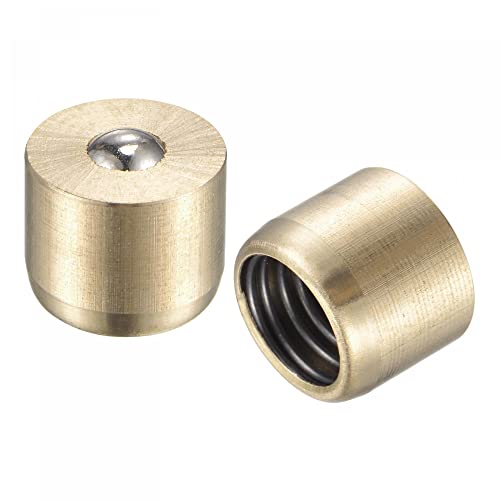 uxcell Brass Push Button Grease Oil Cup 10x8mm Ball Oiler for Lubrication System 10Pcs - size: 10x8mm