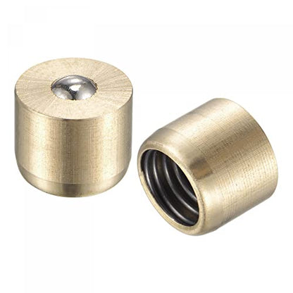 uxcell Brass Push Button Grease Oil Cup 10x8mm Ball Oiler for Lubrication System 10Pcs - size: 10x8mm