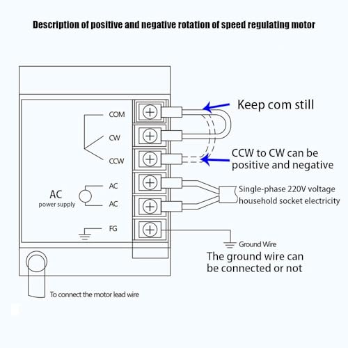Speed Electric Gear Motor, 110V 40W 15K High Torque Single-Phase Electric Variable Speed Adjustable Controller Governor Geared Motor 90 RPM/min with Speed Controller Reduction Ratio: 1:15