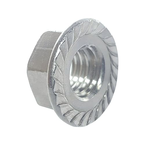 BCP Fasteners 1/2-13 Zinc-Plated Serrated Flange Hex Lock Nuts, 20 Pack - size: 1/2-13 (20 ct)