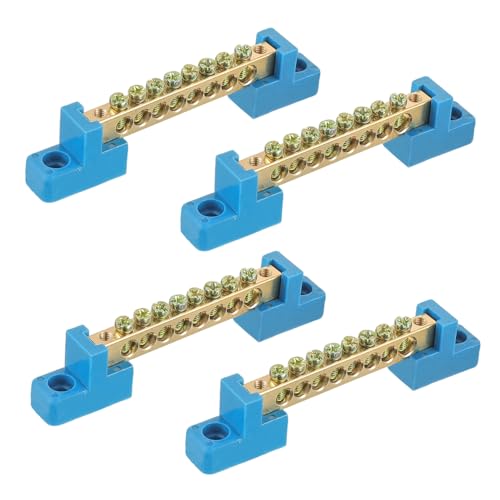 4PCS Grounding Bus Bar 8 Positions - size: 8 Positions-4Pcs