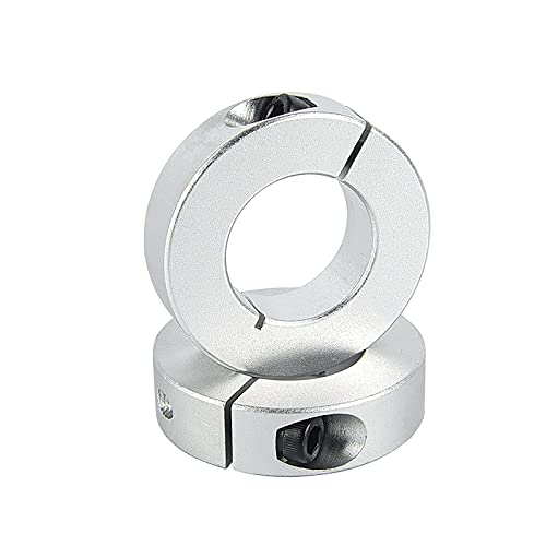 Anti-Collision Block Stopper, Positioning Block, Anti-Dropping for Linear Motion Rod Shaft Guide 12mm, Fixed Slider Bearing Block Ring, Silver, 2Pcs - size: For D12mm linear Rod, style: Silver