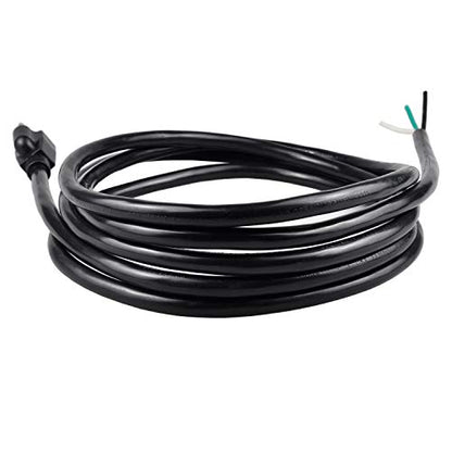 10ft 14 Gauge 3 Prong Heavy Duty Replacement Power Supply Cord Cable 110V 115V 120V Pigtail for Universal AC Appliance, NEMA 5-15 Plug US SJT 14AWG (15A) (Pack of 3) - size: 15A (Pack of 3)