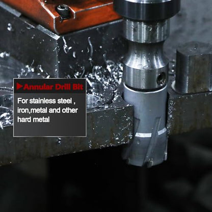 1-1/4" x 2" Annular Cutter with Weldon Shank - size: 1-1/4" diameter, style: 2" depth