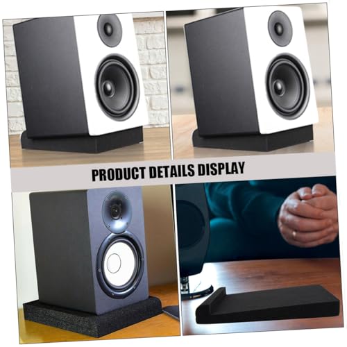 Speaker Pads Subwoofer Isolation Pad Black Pu 2pcs