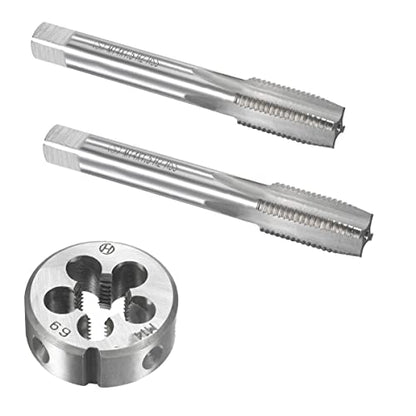 14mm x 1.5 HSS Metric Tap and Die Set Right Hand Thread,Tapping DIY Tool 3pcs (M14 x 1.5mm) - size: M14 x 1.5mm
